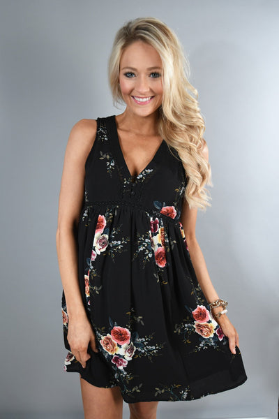 Find a Reason Floral Sleeveless Dress – The Pulse Boutique