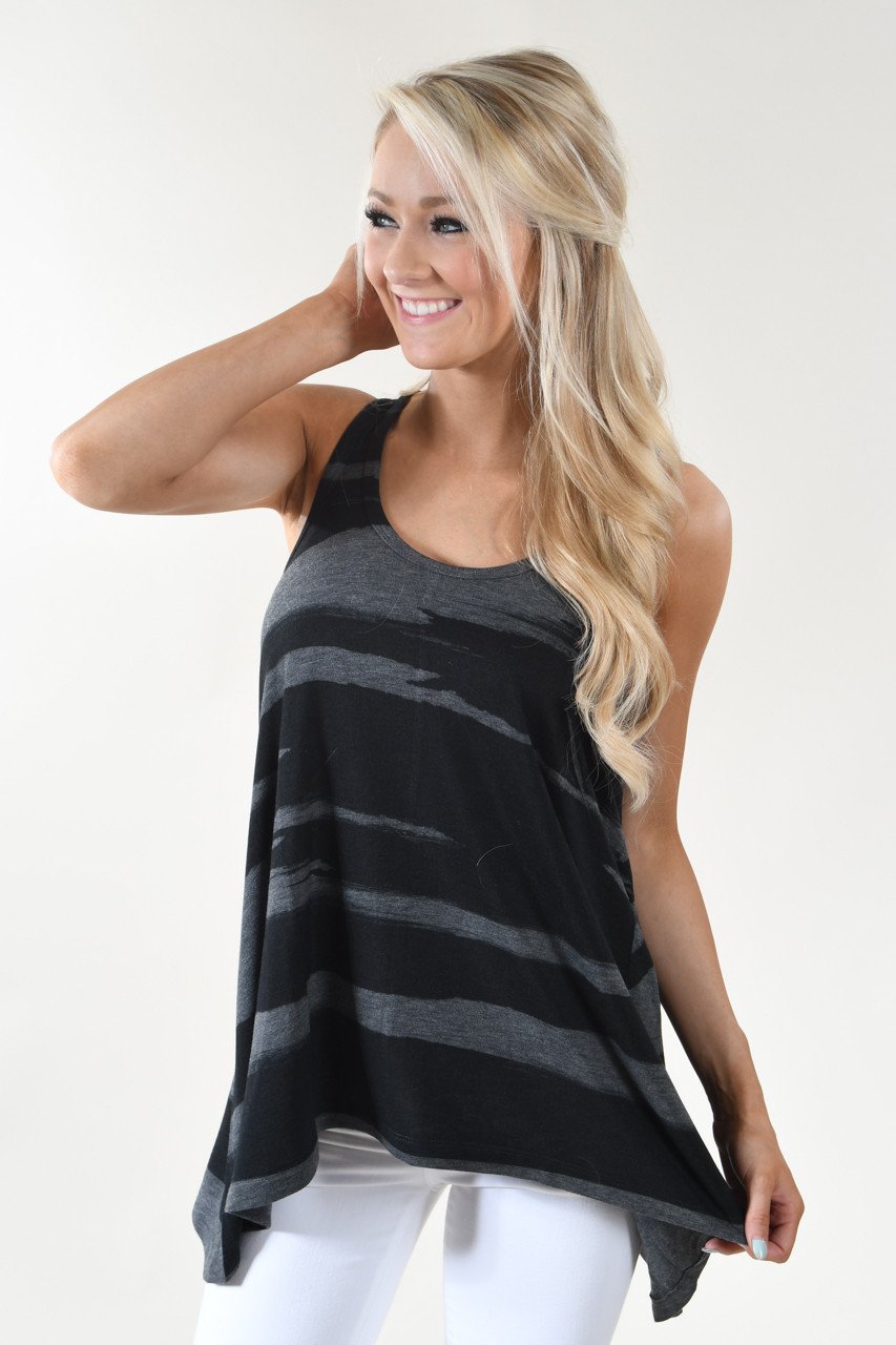 Black & Grey Tank Top