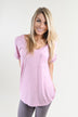 Light Purple Essential V-Neck Top