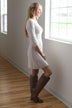 Cream Sweater Dress