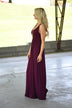 Burgundy Maxi Tank Dress