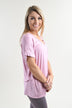 Light Purple Essential V-Neck Top