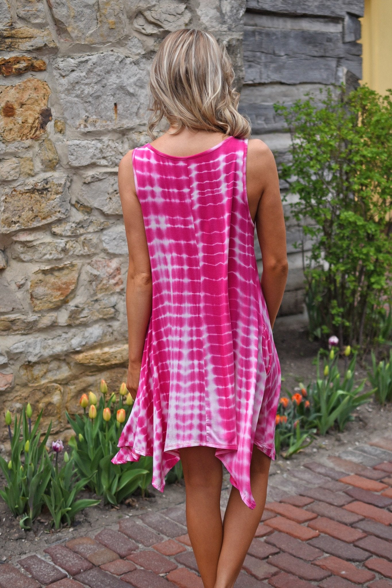 Tie Dye For Dress ~ Pink