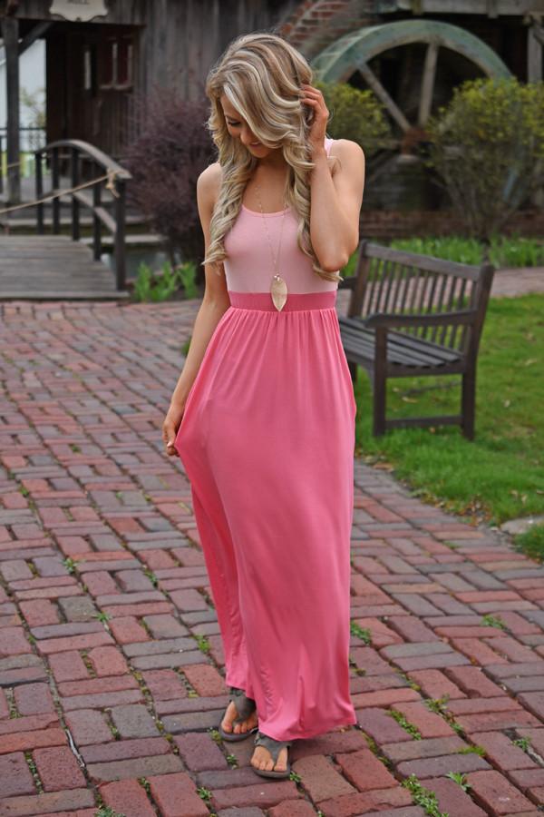 Whisper in the Wind Maxi ~ Pink