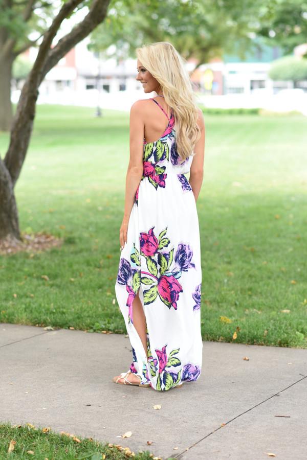 Don't Lose Faith Floral Maxi Dress