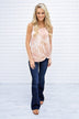 All Tied Dyed Up Pink Knot Tank Top