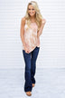 All Tied Dyed Up Pink Knot Tank Top
