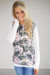 Camo & Floral Hoodie ~ Ivory