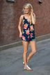 Floral Dream Tank Top ~ Navy