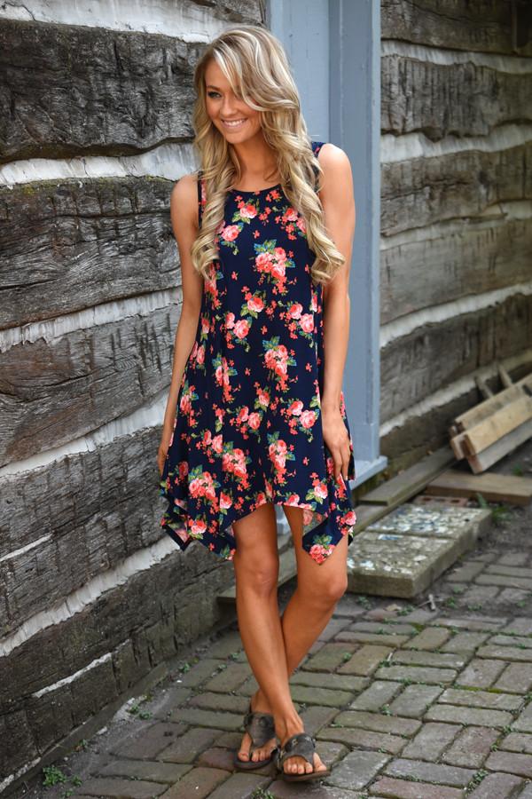 Flirty in Floral Dress