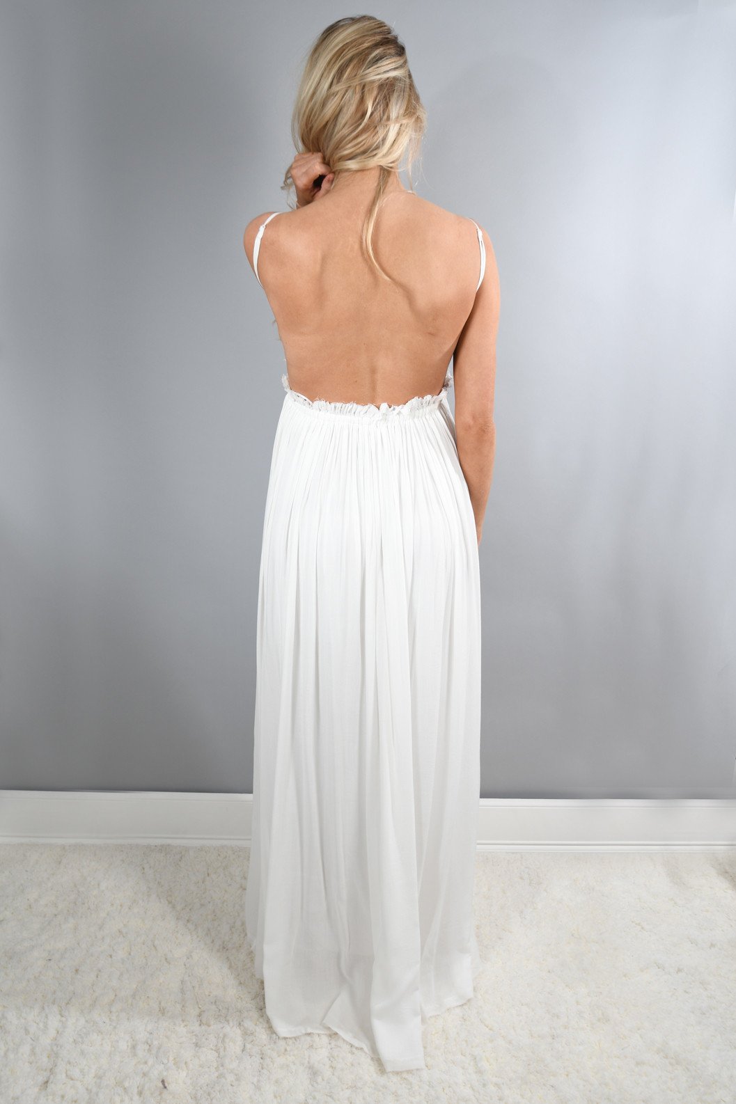 All Ruffled Up Maxi ~ White