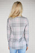 Perfectly Plaid Long Sleeve Top ~ Grey