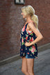 Floral Dream Tank Top ~ Navy