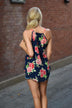 Floral Dream Tank Top ~ Navy