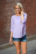 Light Lilac Sheer Top