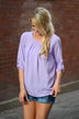 Light Lilac Sheer Top