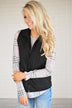 Black Quilted Vest