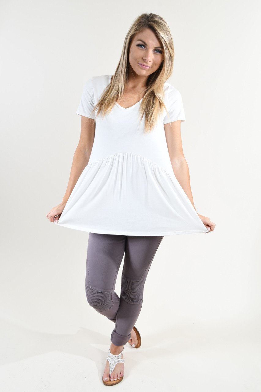 Be My Baby Top ~ White