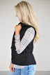 Black Quilted Vest