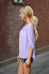 Light Lilac Sheer Top