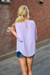 Light Lilac Sheer Top