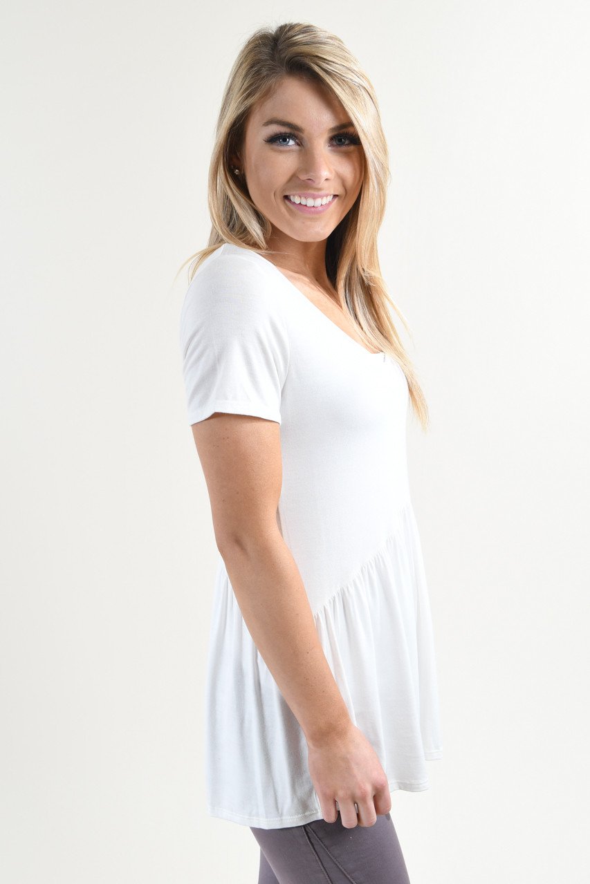 Be My Baby Top ~ White