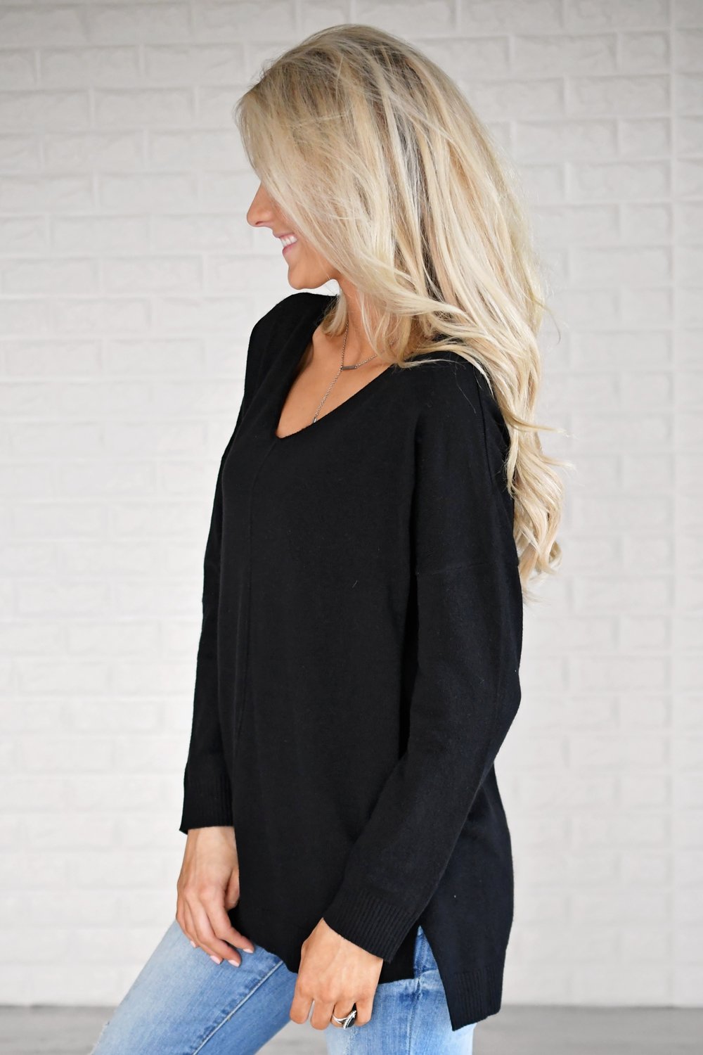 You Make My Dreams Sweater Top ~ Black