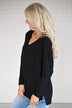 You Make My Dreams Sweater Top ~ Black