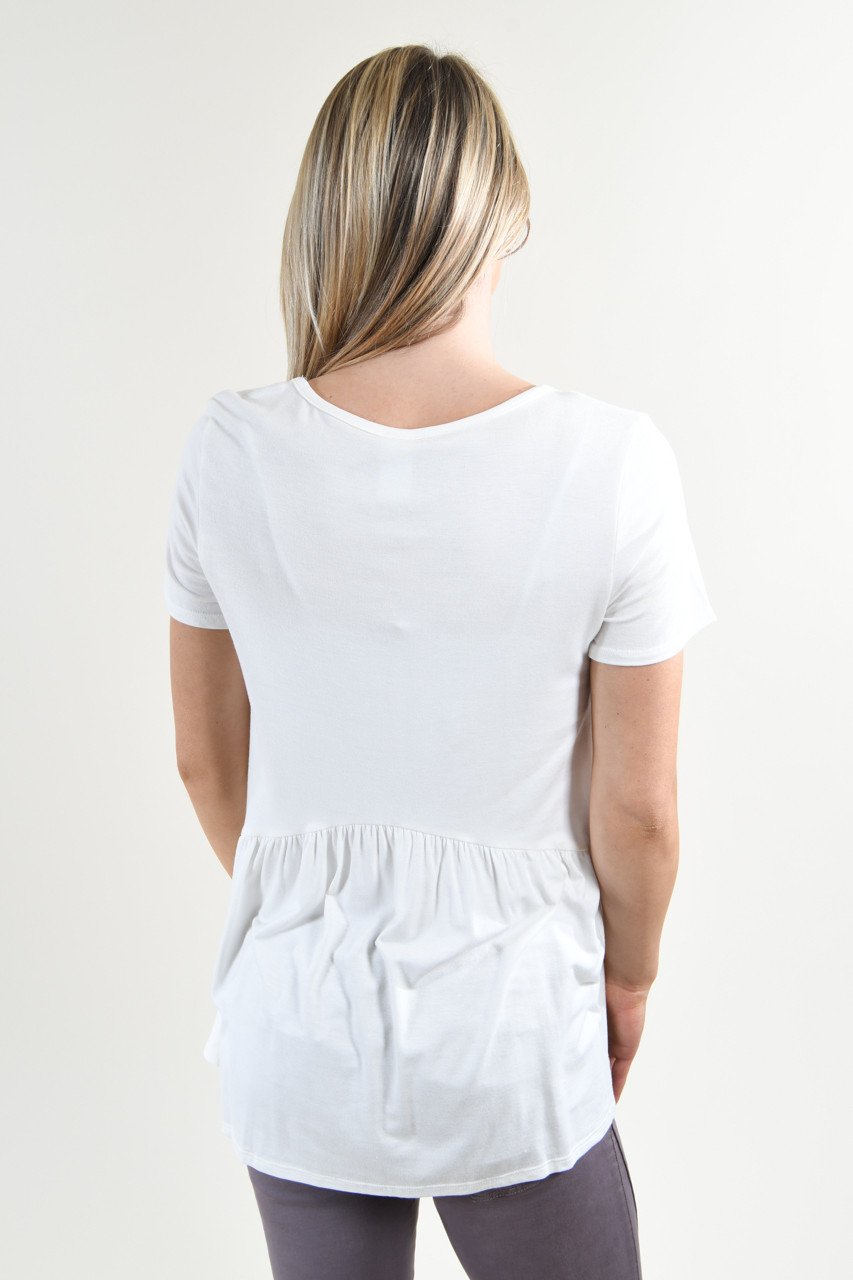 Be My Baby Top ~ White