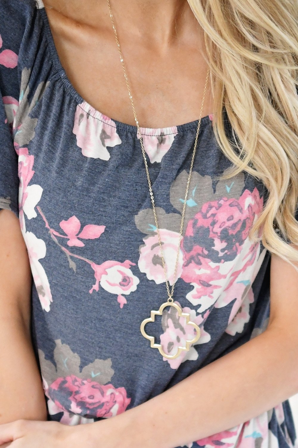 All the Love Blue Floral Romper