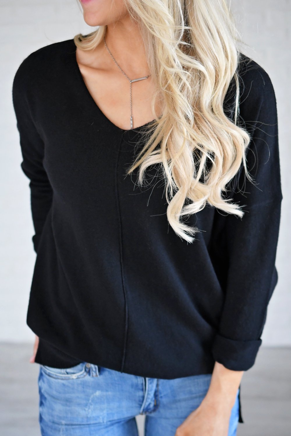 You Make My Dreams Sweater Top ~ Black