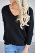 You Make My Dreams Sweater Top ~ Black