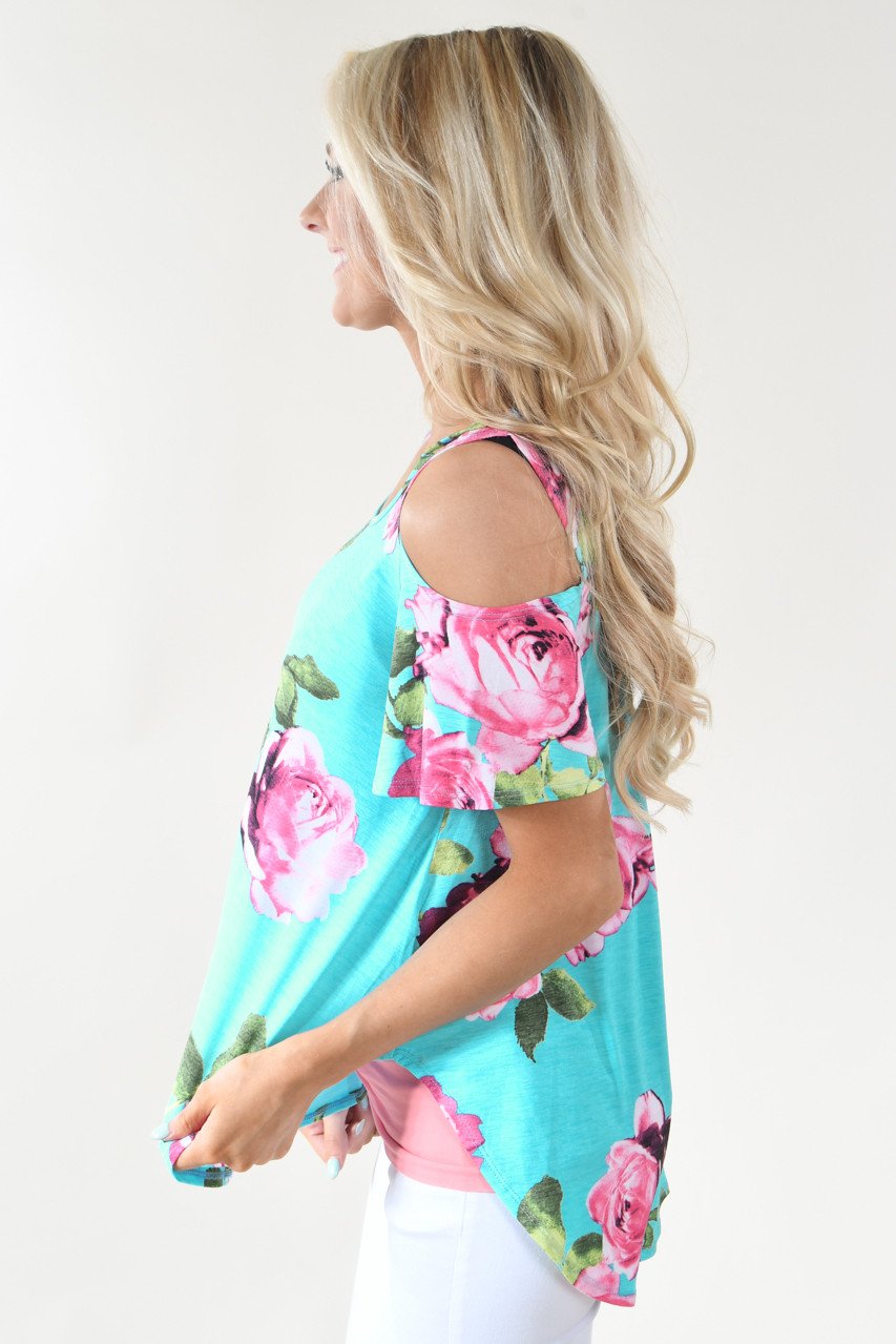 Shine Bright - Teal Floral