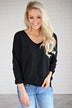 You Make My Dreams Sweater Top ~ Black
