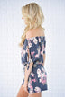All the Love Blue Floral Romper