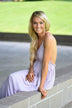 All Ruffled Up Maxi Dress ~ Light Purple