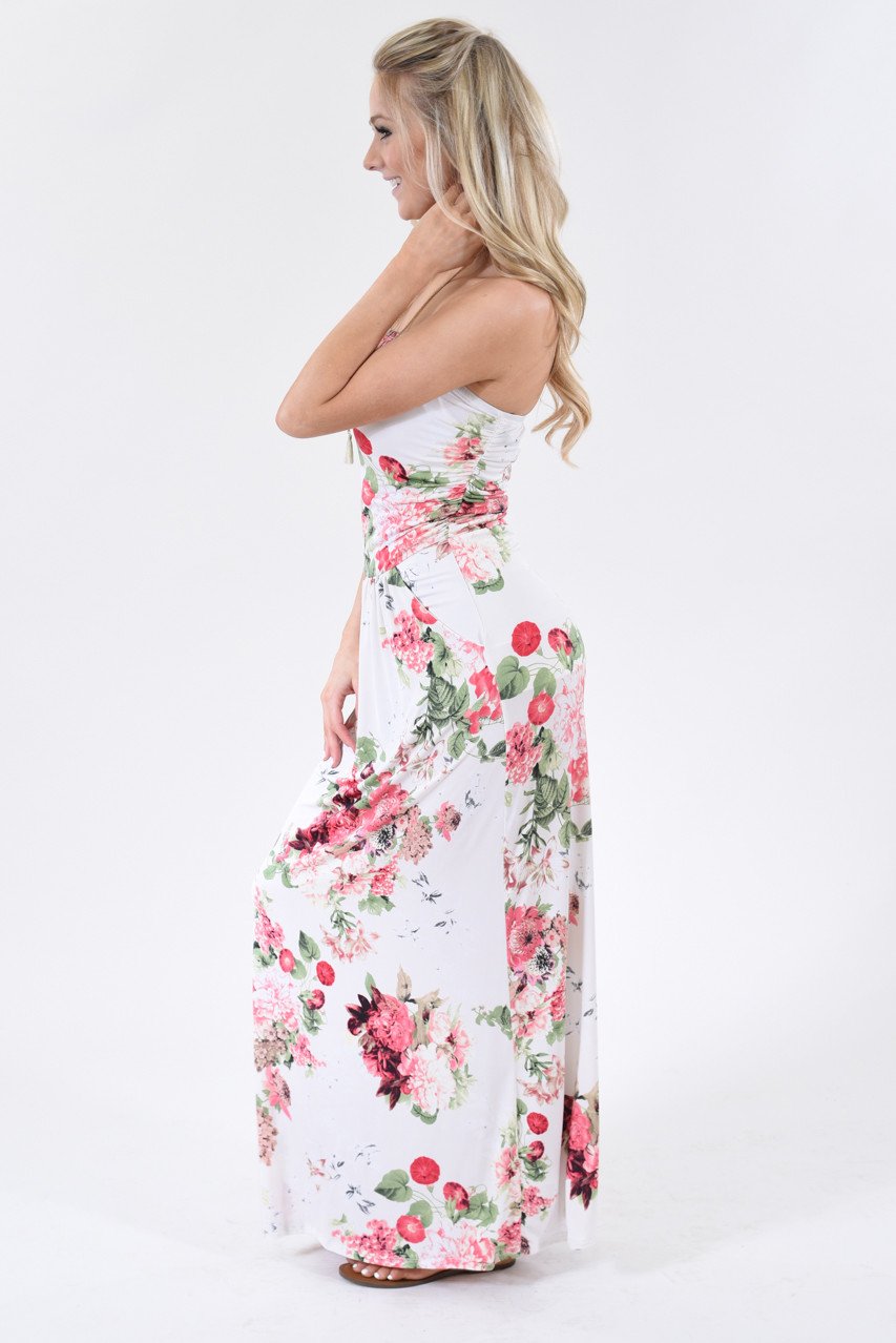 Summer Lovin' Strapless Maxi Dress ~ Ivory