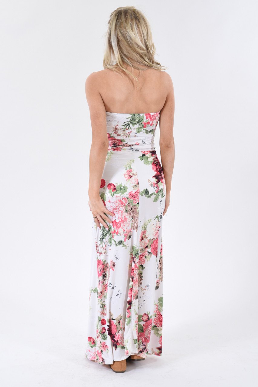 Summer Lovin' Strapless Maxi Dress ~ Ivory