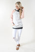 Ampersand Ave. Double Hooded Sweatshirt ~ Baseball Pink