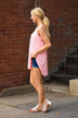 On the Run Tank Top - Pink Stripes