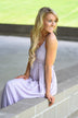 All Ruffled Up Maxi Dress ~ Light Purple