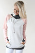 Ampersand Ave. Double Hooded Sweatshirt ~ Baseball Pink
