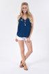 Focus On Me Blue Tank Top