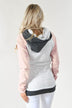 Ampersand Ave. Double Hooded Sweatshirt ~ Baseball Pink