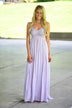 All Ruffled Up Maxi Dress ~ Light Purple