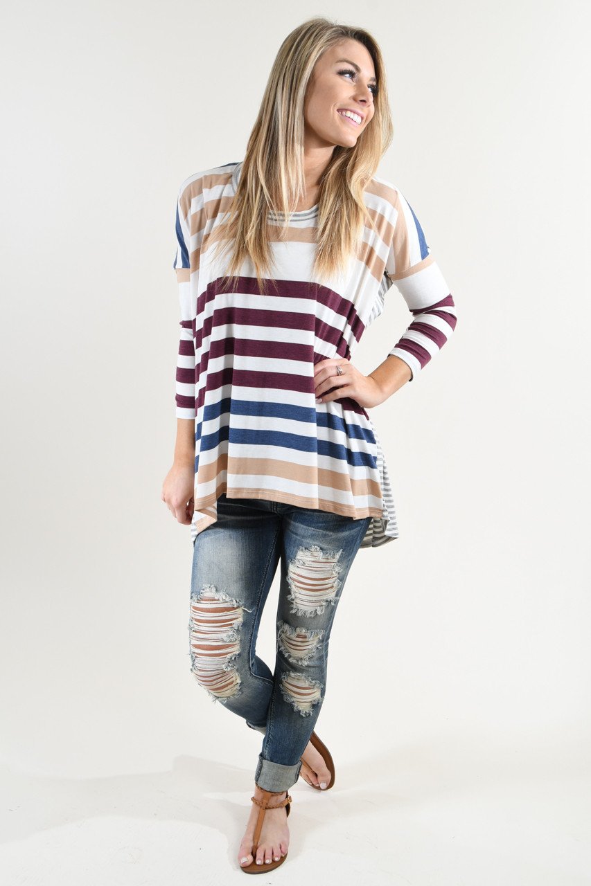 Color My World Striped Top