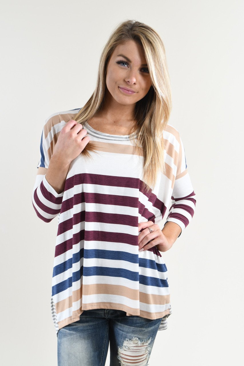 Color My World Striped Top