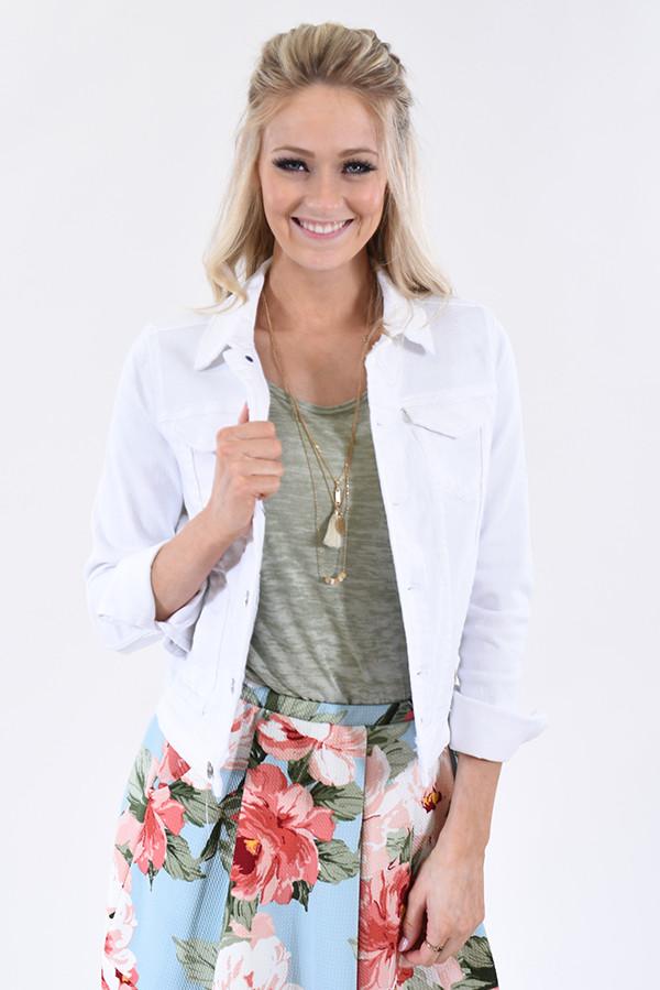 White Jean Jacket