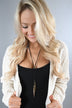 Black Feather Necklace
