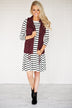Essential Fall Vest - Burgundy